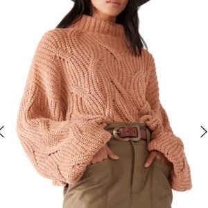 Free People Seasons Change Funnel Neck Sweater Med
